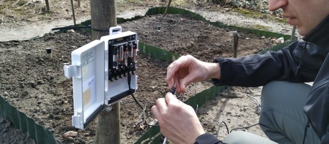 New Em50 datalogger on biochar plots